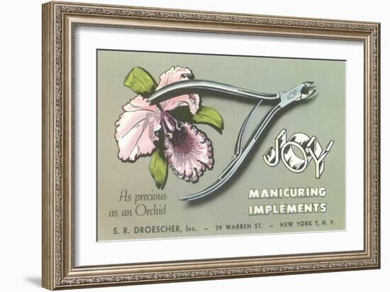 Nail Clippers Advertistement-null-Framed Art Print