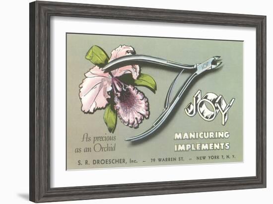 Nail Clippers Advertistement-null-Framed Art Print