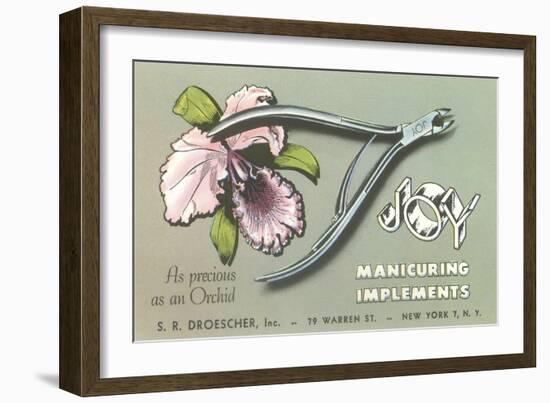 Nail Clippers Advertistement-null-Framed Art Print