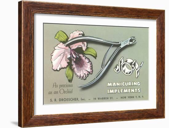 Nail Clippers Advertistement-null-Framed Art Print