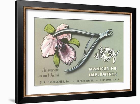 Nail Clippers Advertistement-null-Framed Art Print