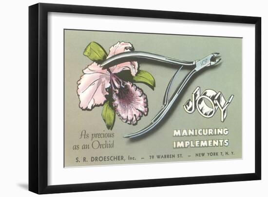 Nail Clippers Advertistement-null-Framed Art Print