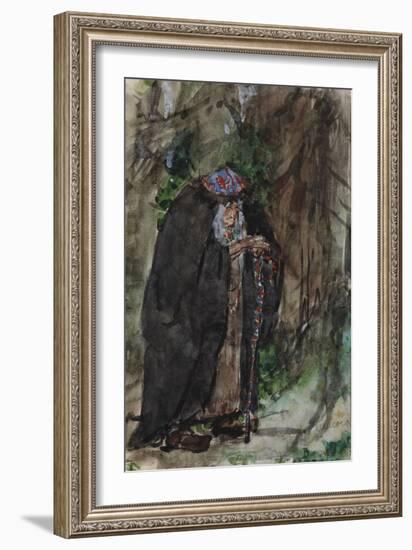 Naina.Costume Design for the Opera Ruslan and Lyudmila by M. Glinka-Valentin Alexandrovich Serov-Framed Giclee Print