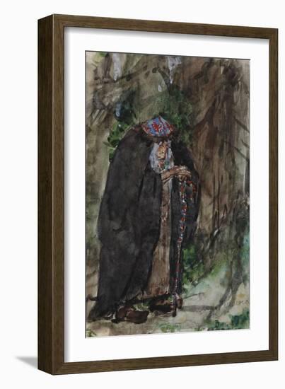 Naina.Costume Design for the Opera Ruslan and Lyudmila by M. Glinka-Valentin Alexandrovich Serov-Framed Giclee Print