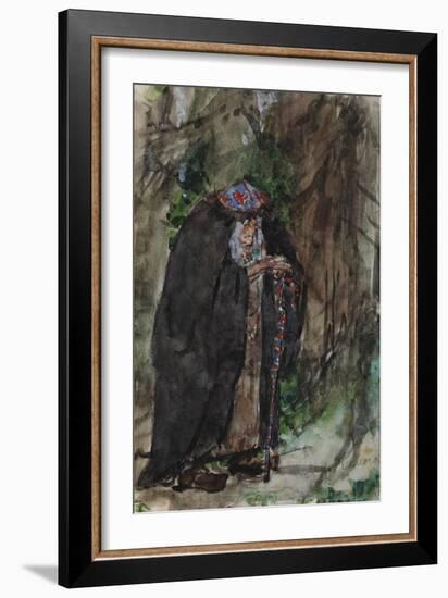 Naina.Costume Design for the Opera Ruslan and Lyudmila by M. Glinka-Valentin Alexandrovich Serov-Framed Giclee Print