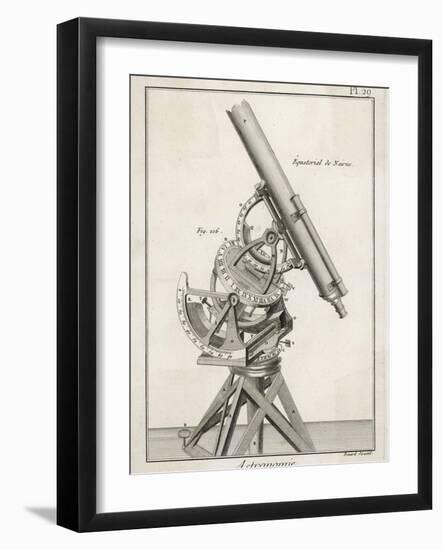 Nairn's Equatorial Telescope-Benard-Framed Photographic Print