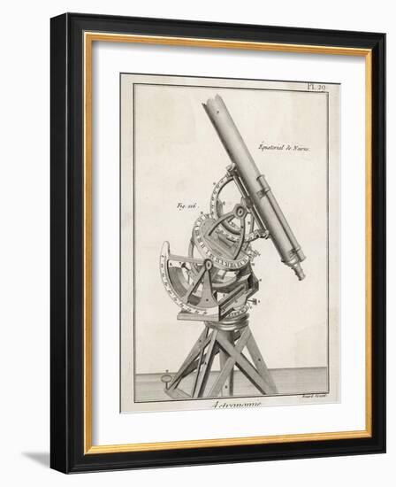 Nairn's Equatorial Telescope-Benard-Framed Photographic Print