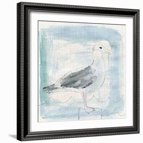Naive Coastal - Gull-Belle Poesia-Framed Giclee Print
