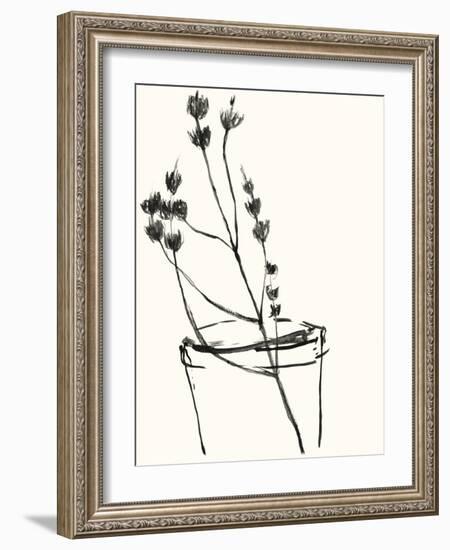 Naive Flower Sketch IV-Jennifer Goldberger-Framed Art Print