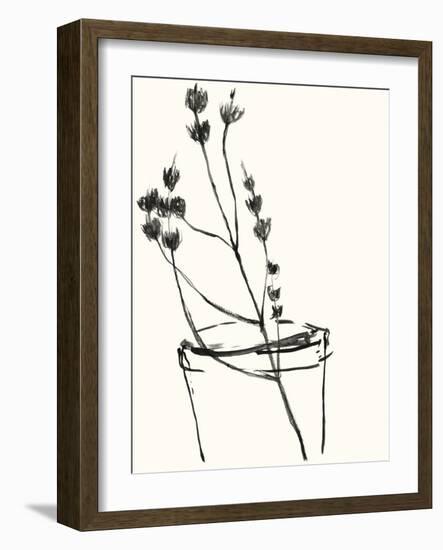 Naive Flower Sketch IV-Jennifer Goldberger-Framed Art Print