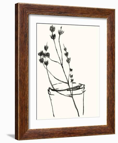 Naive Flower Sketch IV-Jennifer Goldberger-Framed Art Print