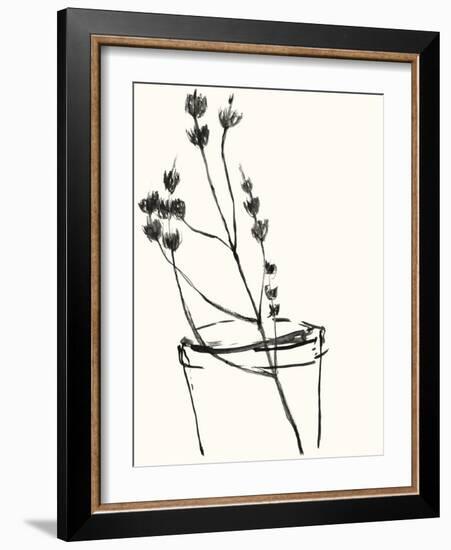 Naive Flower Sketch IV-Jennifer Goldberger-Framed Art Print