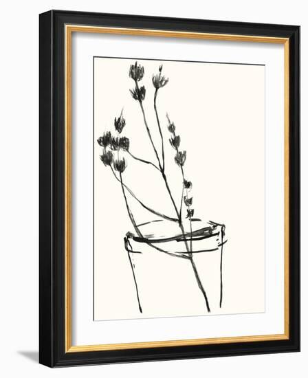 Naive Flower Sketch IV-Jennifer Goldberger-Framed Art Print