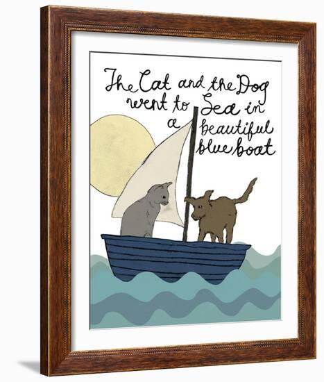 Naive Tale - Boat-Lottie Fontaine-Framed Giclee Print