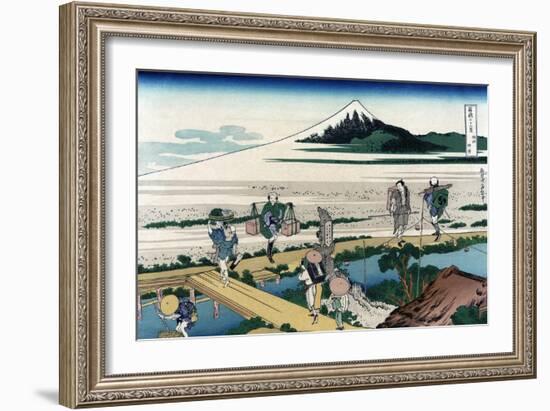 Nakahara in Sagami Province-Katsushika Hokusai-Framed Art Print