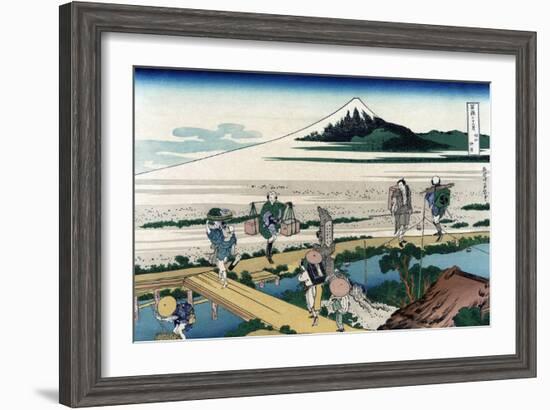 Nakahara in Sagami Province-Katsushika Hokusai-Framed Art Print
