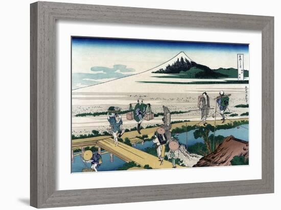 Nakahara in Sagami Province-Katsushika Hokusai-Framed Art Print