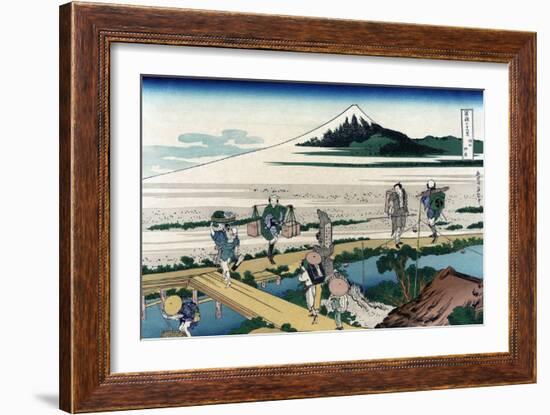 Nakahara in Sagami Province-Katsushika Hokusai-Framed Art Print