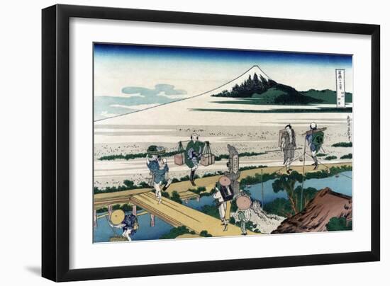 Nakahara in Sagami Province-Katsushika Hokusai-Framed Art Print
