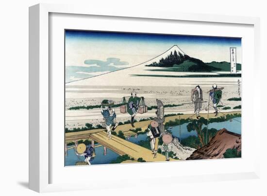 Nakahara in Sagami Province-Katsushika Hokusai-Framed Art Print