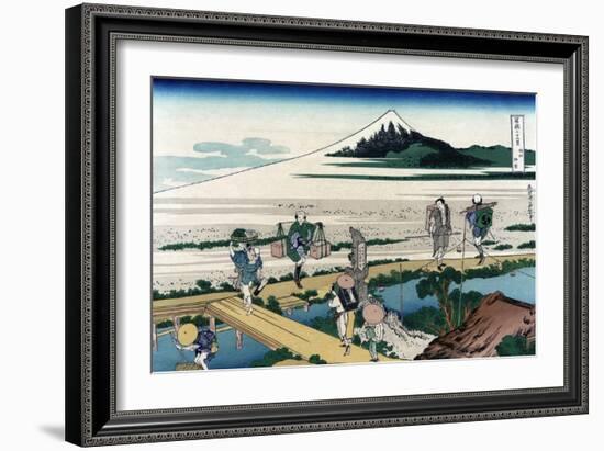 Nakahara in Sagami Province-Katsushika Hokusai-Framed Art Print