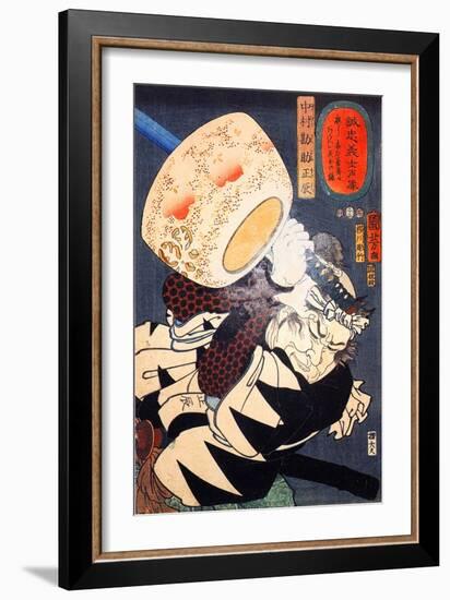 Nakamura Kannosuke Masatachi-Kuniyoshi Utagawa-Framed Giclee Print