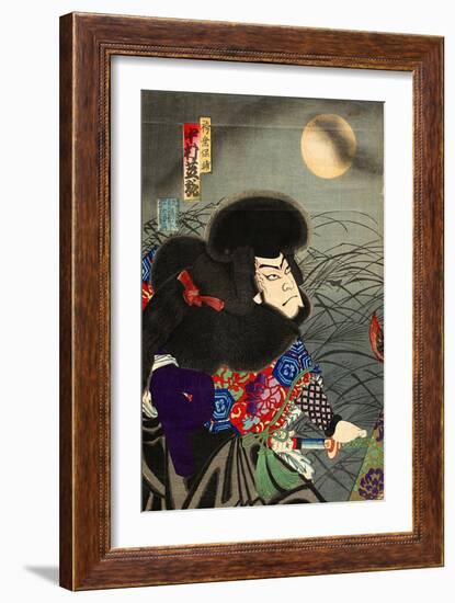 Nakamura Shikan Iv as Hakamadare Yasusuke-Kunichika toyohara-Framed Giclee Print