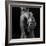 Naked female athlete posing with discus in hand-Panoramic Images-Framed Photographic Print