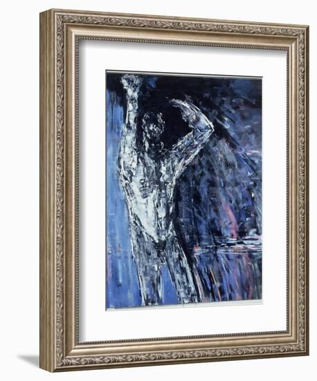 Naked Man, Left Hand Panel of a Diptych, 1990-Stephen Finer-Framed Giclee Print