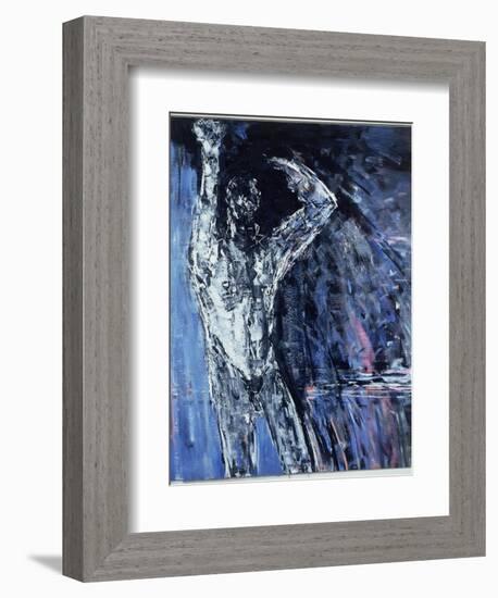 Naked Man, Left Hand Panel of a Diptych, 1990-Stephen Finer-Framed Giclee Print