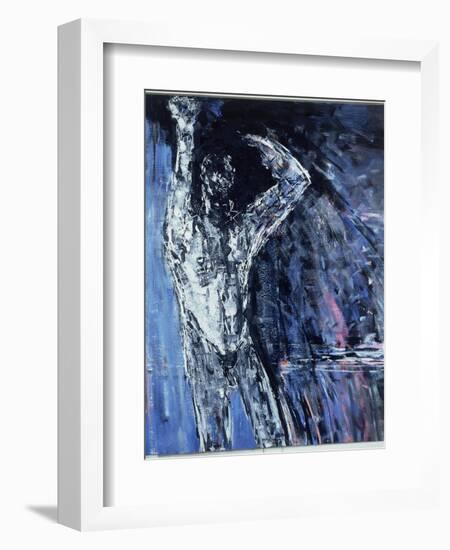 Naked Man, Left Hand Panel of a Diptych, 1990-Stephen Finer-Framed Giclee Print