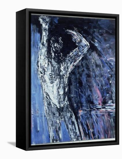 Naked Man, Left Hand Panel of a Diptych, 1990-Stephen Finer-Framed Premier Image Canvas