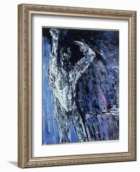 Naked Man, Left Hand Panel of a Diptych, 1990-Stephen Finer-Framed Giclee Print