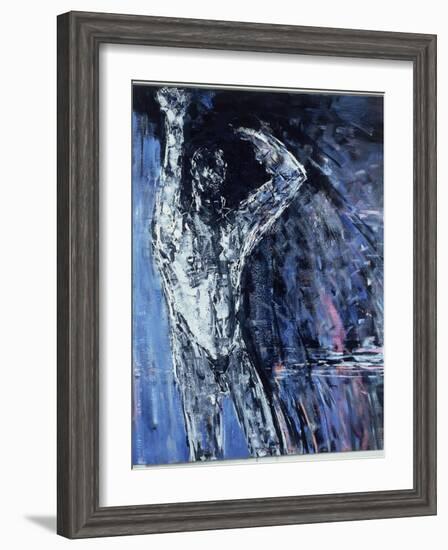 Naked Man, Left Hand Panel of a Diptych, 1990-Stephen Finer-Framed Giclee Print