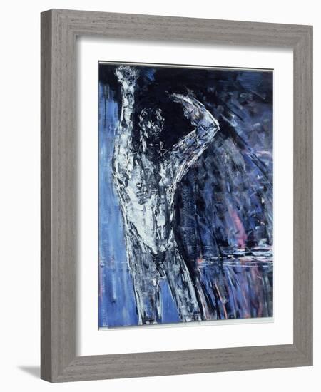 Naked Man, Left Hand Panel of a Diptych, 1990-Stephen Finer-Framed Giclee Print