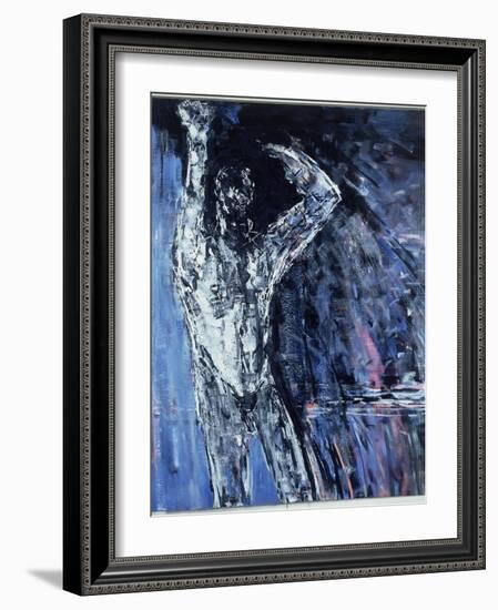 Naked Man, Left Hand Panel of a Diptych, 1990-Stephen Finer-Framed Giclee Print