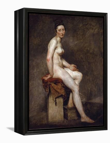 Naked Sitting Says Miss Rose - Oil on Canvas, 19Th Century-Ferdinand Victor Eugene Delacroix-Framed Premier Image Canvas