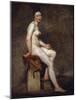 Naked Sitting Says Miss Rose - Oil on Canvas, 19Th Century-Ferdinand Victor Eugene Delacroix-Mounted Giclee Print