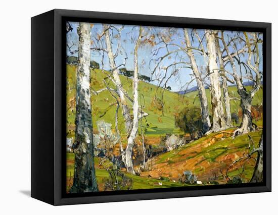 Naked Trees-William Wendt-Framed Stretched Canvas