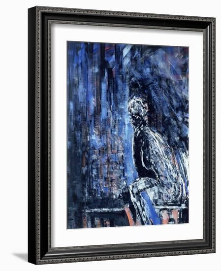 Naked Woman, Right Hand Panel of a Diptych, 1990-Stephen Finer-Framed Giclee Print