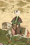 Equestrian Portrait of Sultan Osman II (1603-22) 1618-Nakshi-Framed Premier Image Canvas