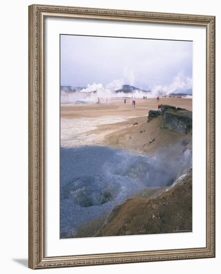 Namafjall Geothermal Area, North East, Iceland, Polar Regions-Geoff Renner-Framed Photographic Print