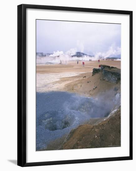 Namafjall Geothermal Area, North East, Iceland, Polar Regions-Geoff Renner-Framed Photographic Print