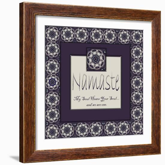 Namaste-Fractalicious-Framed Giclee Print