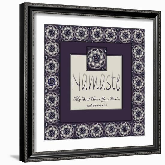 Namaste-Fractalicious-Framed Giclee Print