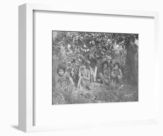 'Nambikwara Indians of the State of Matto Grosso, pacified by Colonel Rondon, but not yet fully dr-Unknown-Framed Photographic Print