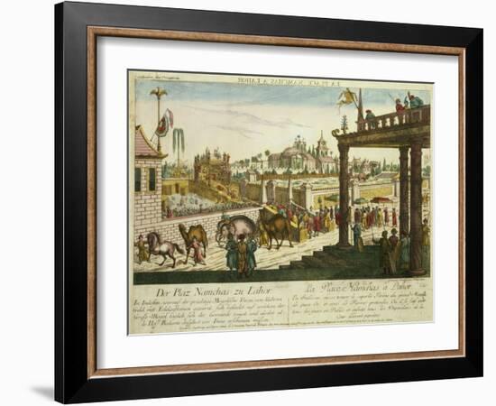 Namchas Place in Lahore, Showing the Golden Throne of the Great Mogul, Pakistan-Franz Xavier Habermann-Framed Giclee Print