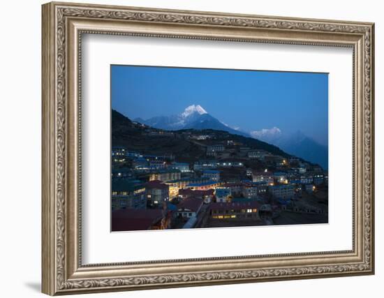 Namche in the Khumbu Region, Himalayas, Nepal, Asia-Alex Treadway-Framed Photographic Print