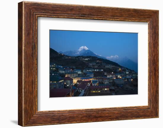 Namche in the Khumbu Region, Himalayas, Nepal, Asia-Alex Treadway-Framed Photographic Print