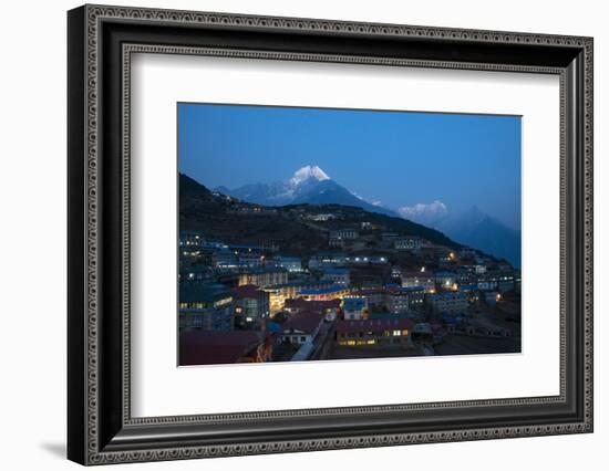 Namche in the Khumbu Region, Himalayas, Nepal, Asia-Alex Treadway-Framed Photographic Print